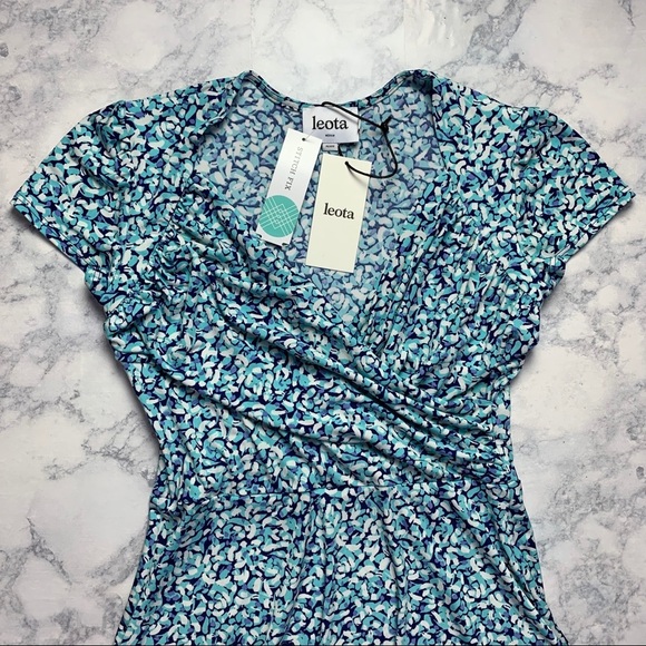 Leota Dresses & Skirts - Leota Blue and White Midi Dress